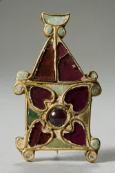 Østromersk juvel (guld og granat)
